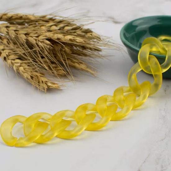 DIY 아크릴 투명 체인 링크 가방 핸들 액세서리 클리어 Chunky Leopard 목걸이 레인보우 여러 가지 빛깔의 작은 마스킹 체인